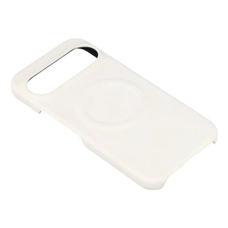 For Google Pixel 10 Pro XL Magnetic Case Skin-Touch Leather + PC Back Cover - White