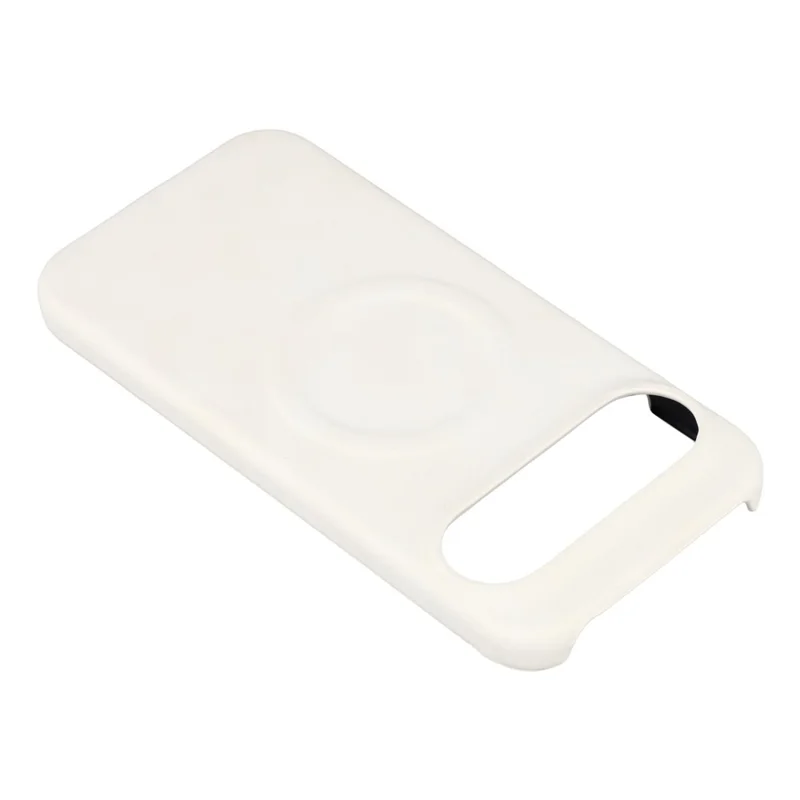 For Google Pixel 10 Pro XL Magnetic Case Skin-Touch Leather + PC Back Cover - White