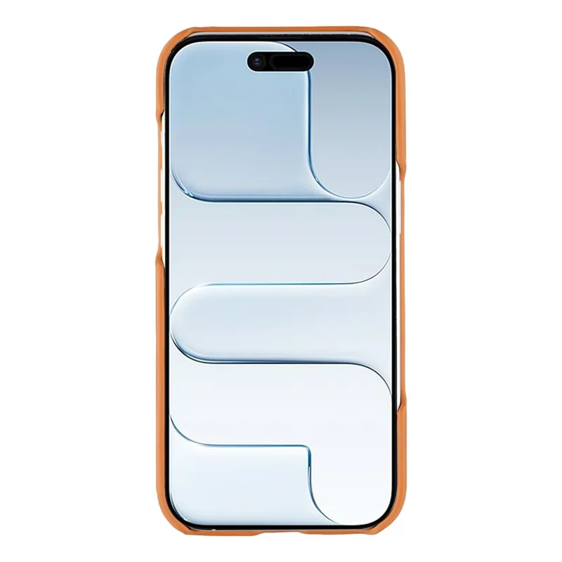 For iPhone Air Case Compatible with MagSafe Skin-Touch Leather + PC Back Cover - Yellow