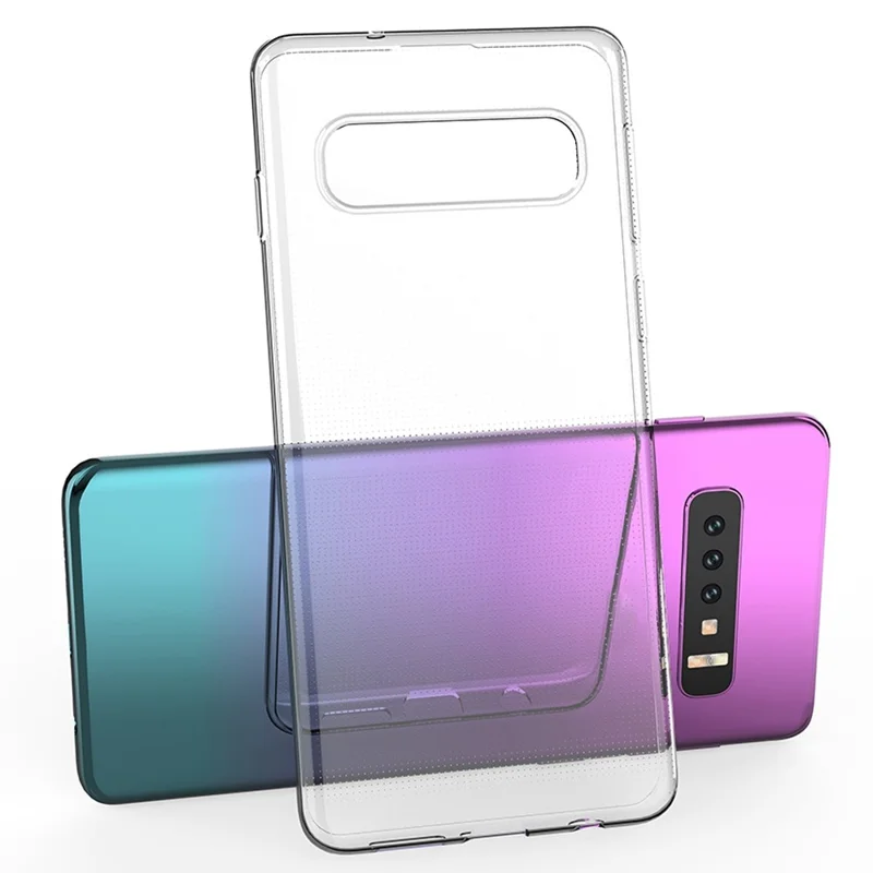 Shockproof TPU Phone Case for Samsung Galaxy S10 Plus, Ultra Thin Clear Mobile Phone Back Cover