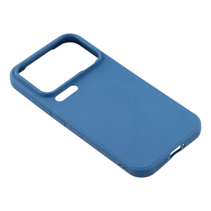 For Xiaomi 17 Pro Case Precise Cutouts Straight Edge TPU Shockproof Phone Cover - Sapphire