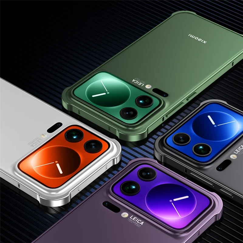 For Xiaomi 17 Pro Max Bumper Case Heat Dissipation Metal Frame Phone Cover - Silver