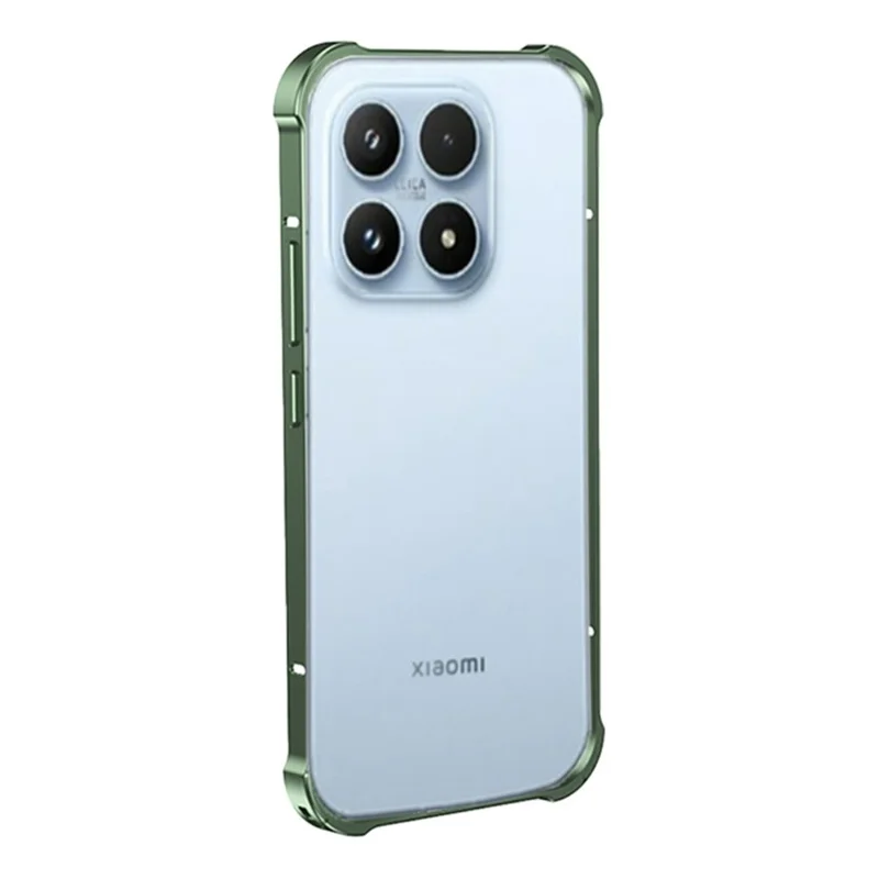 Obudowa z ramką dla Xiaomi 17, obudowa telefoniczna z metalową ramą odprowadzającą ciepło - zielona