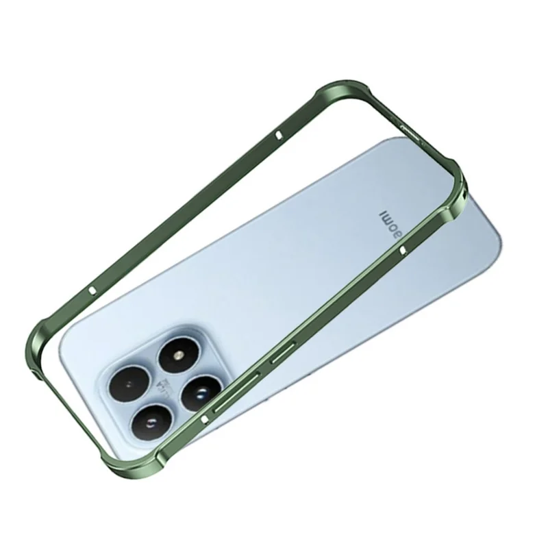 Obudowa z ramką dla Xiaomi 17, obudowa telefoniczna z metalową ramą odprowadzającą ciepło - zielona