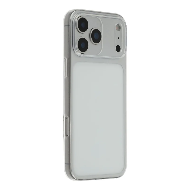 For iPhone 17 Pro Max Case Glossy Watermark Resistant TPU Clear Phone Back Cover Precision Cutouts