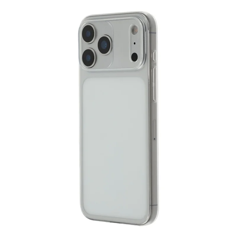 For iPhone 17 Pro Max Case Glossy Watermark Resistant TPU Clear Phone Back Cover Precision Cutouts