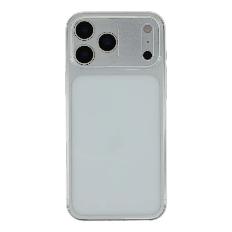 For iPhone 17 Pro Max Case Glossy Watermark Resistant TPU Clear Phone Back Cover Precision Cutouts