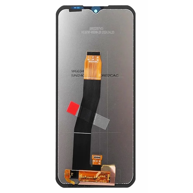 قطعة شاشة LCD من الدرجة S الأصلية لهاتف Oukitel WP35 Pro وقطعة تحويل رقمي بديلة (بدون شعار)