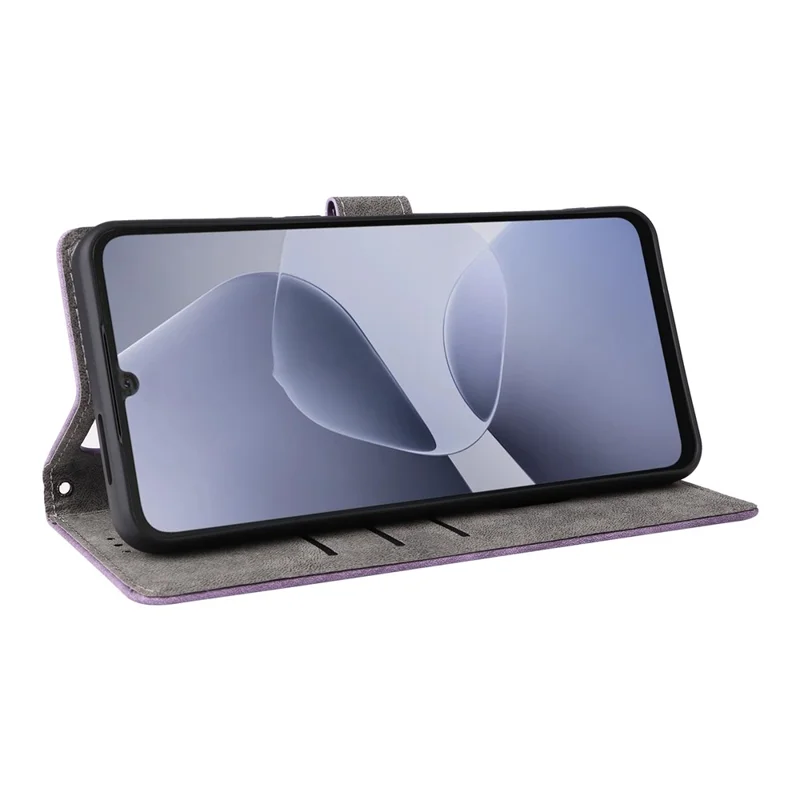 For TECNO Spark Go 5G / Infinix Hot 60i 5G Case Wallet RFID Blocking PU Leather Phone Cover Stand with Strap - Purple