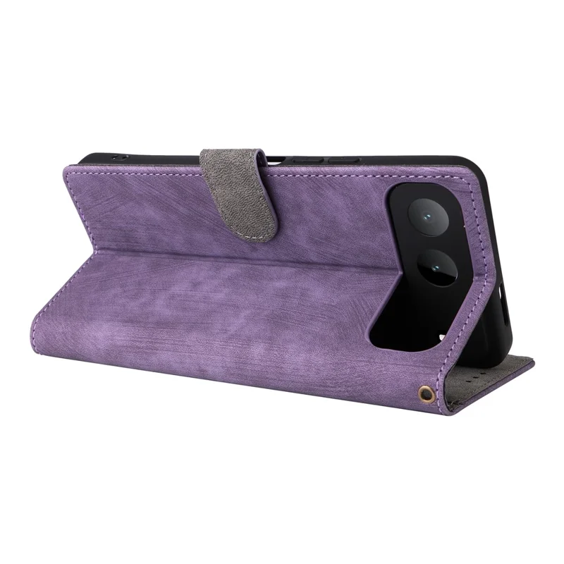 For TECNO Spark Go 5G / Infinix Hot 60i 5G Case Wallet RFID Blocking PU Leather Phone Cover Stand with Strap - Purple