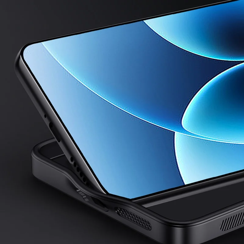 Voor Xiaomi 17 Hoesje Houtnerf PU Leer Gecoate PC TPU Telefoonhoes - Zwart