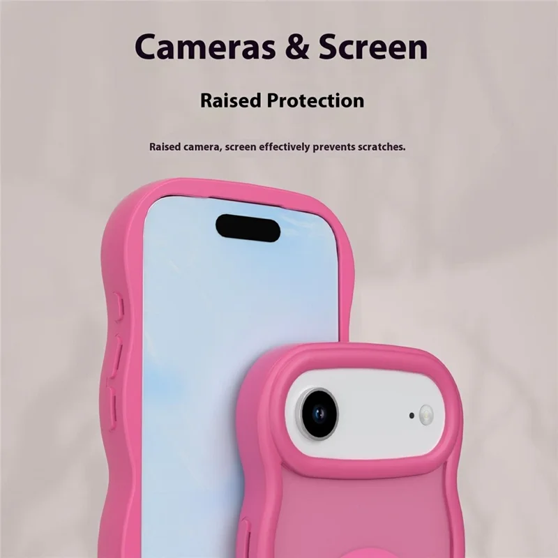 iPhone Air Magnetische Hülle Welle Kante PC + TPU Handyhülle Kompatibel mit MagSafe - Wüstengold