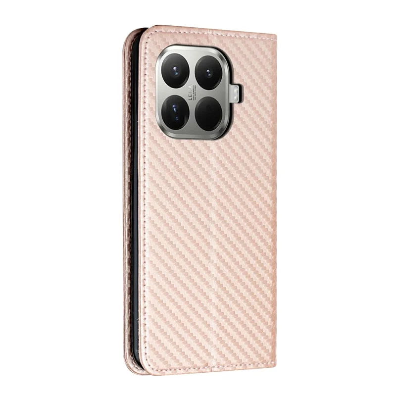 Flip Case til Xiaomi 15T Pro i læder med stående funktion og stærk magnetisk lukning - Rosenød