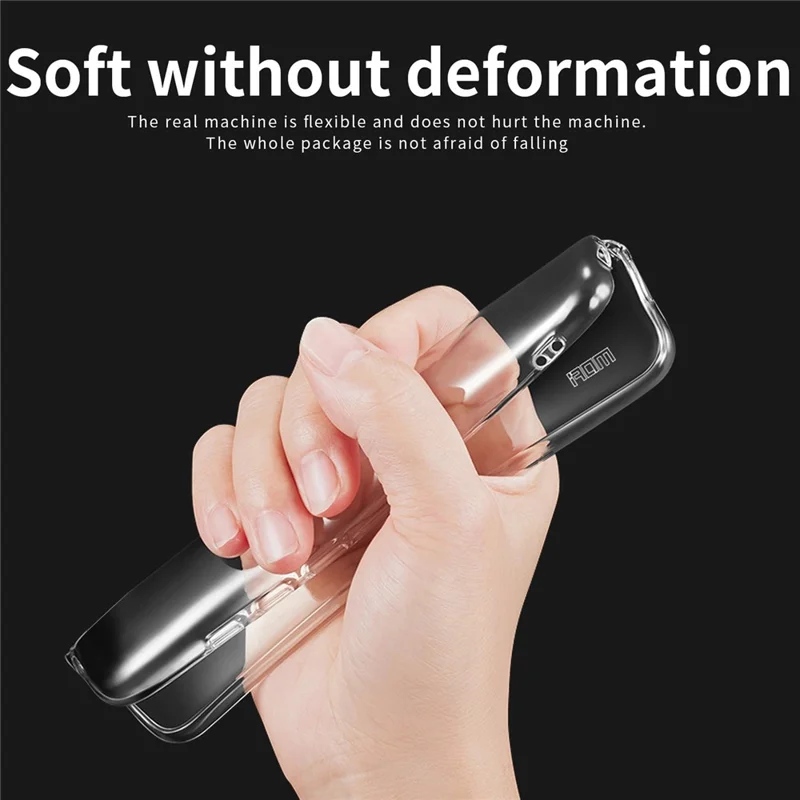 MOFI For Samsung Galaxy S23 Ultra Soft TPU Transparent Phone Case Anti-Yellow Shockproof Protective Smartphone Cover