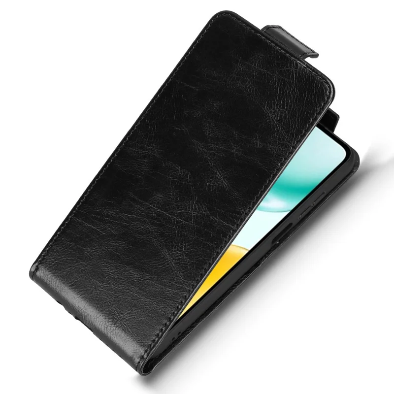 For Honor Play10A 4G / X5c Plus 4G Stand Case Magnetic Clasp Vertical Flip Leather Phone Cover with Card Holder - Black