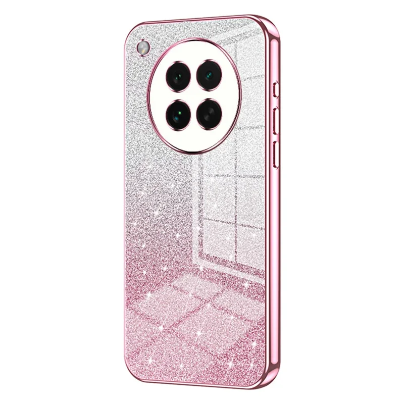 For Oppo Find X8s 5G Case Electroplating Gradient Glitter TPU Phone Cover - Pink