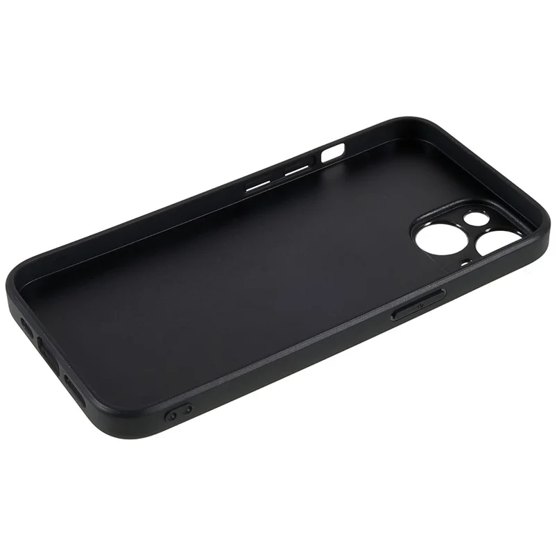 For iPhone 14 Precise Cutout PU Leather+TPU+PC Protective Cover Card Slot Design Anti-scratch Phone Case - Grey