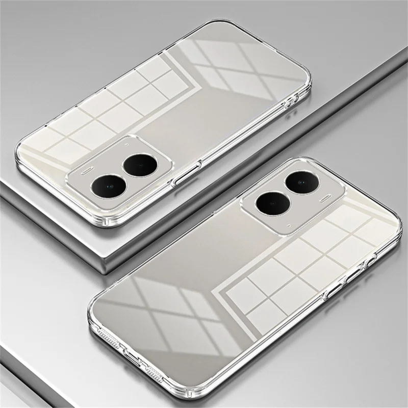 For Realme Neo7x 5G Case Electroplating Frame Soft TPU Phone Cover - Transparent