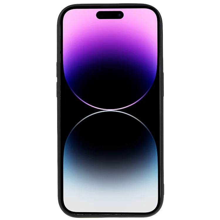 Case de Teléfono de Diseño de Ranura Para Tarjetas Para Iphone 14 Pro, PU Leather+TPU+PC Cubierta Protectora a Prueba de Polvo Anti-scratch - Gris