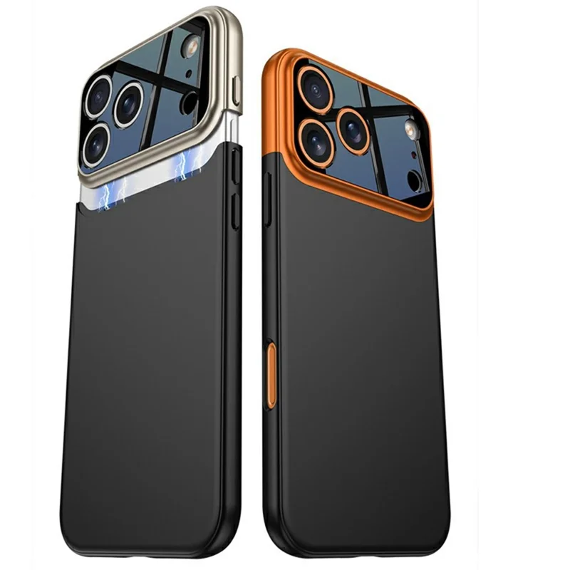 GKK For iPhone 17 Pro Max Case Detachable Camera Frame Contrast Color PC Phone Cover - Blue / Black