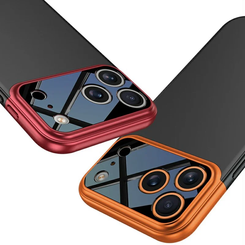 GKK For iPhone 17 Pro Max Case Detachable Camera Frame Contrast Color PC Phone Cover - Blue / Black