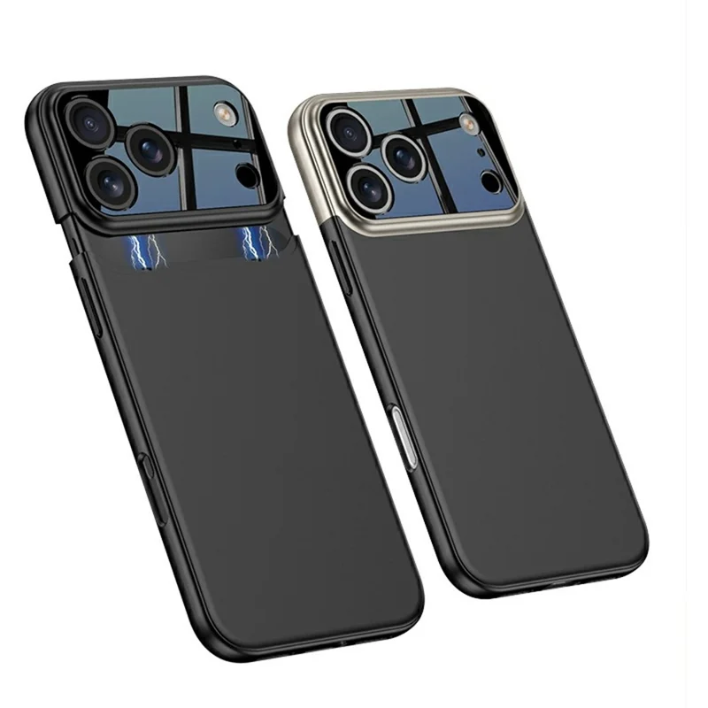 GKK For iPhone 17 Pro Max Case Detachable Camera Frame Contrast Color PC Phone Cover - Blue / Black