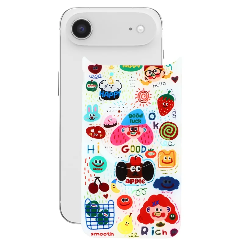 For iPhone Air Magnetic Back Plates Pattern Printed Quick Change Backplate (Backplate Only) - Cartoon Elements