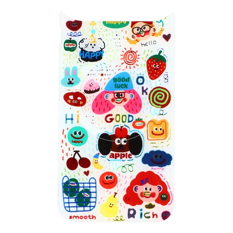 For iPhone Air Magnetic Back Plates Pattern Printed Quick Change Backplate (Backplate Only) - Cartoon Elements
