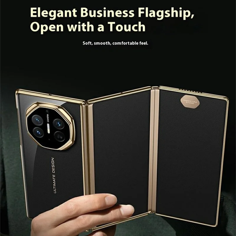 GKK til Huawei Mate XT Ultimate / Mate XTs Ultimate Case Elektropladeret Transparent Telefondæksel - Sort