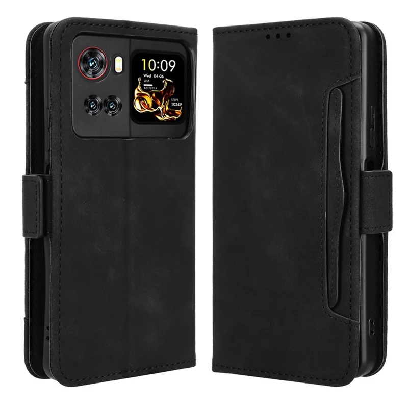 Voor Cubot X100 Leren Hoesje Telefoonportemonnee met Meerdere Kaarthouders - Zwart