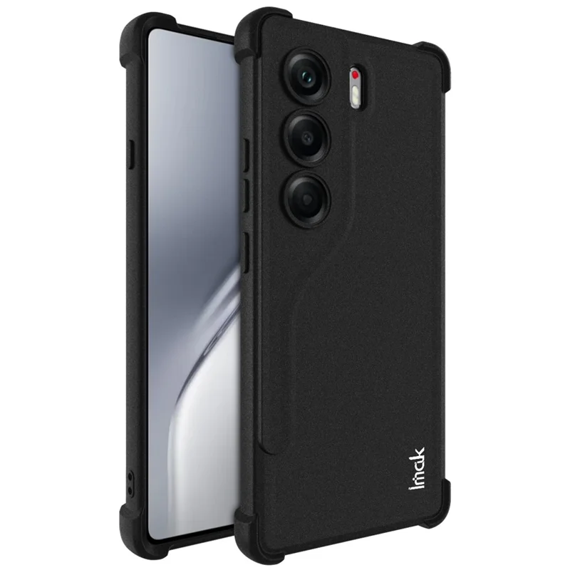 IMAK لجهاز TECNO Camon 40 4G غطاء واقي من مادة TPU مقاوم للصدمات مع وسادة هوائية - أسود غير لامع