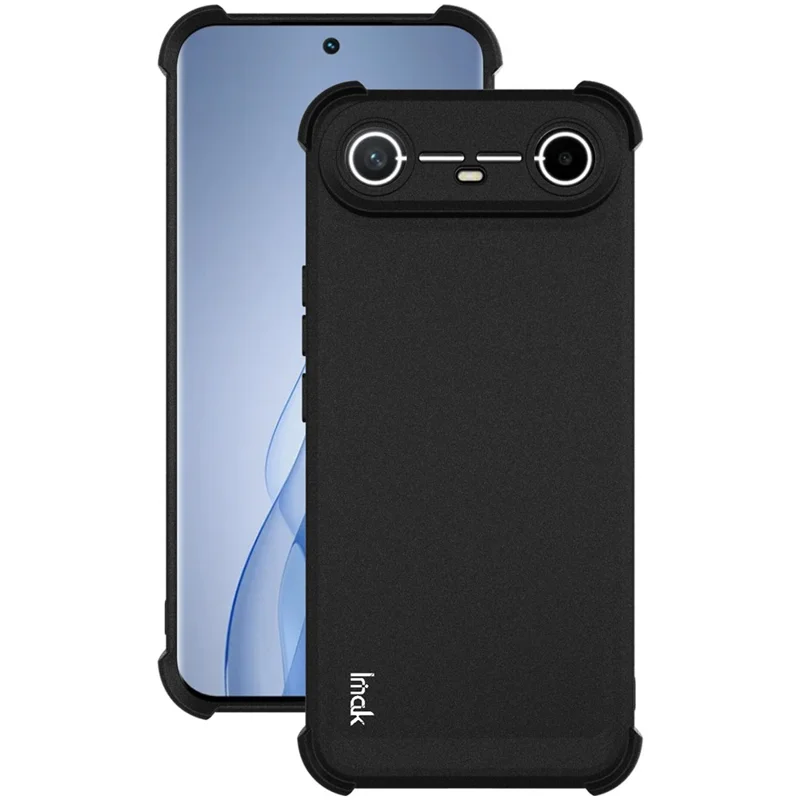 IMAK For TECNO Spark Slim 4G / Pova Slim 5G Case TPU Phone Cover Airbag Shockproof Protection - Matte Black