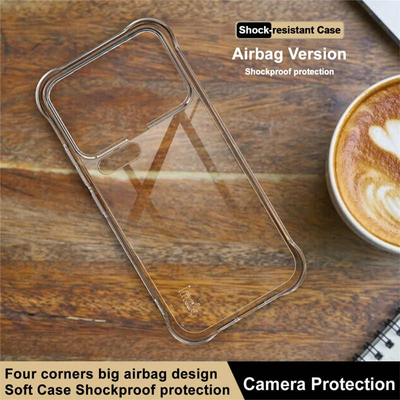 IMAK For Xiaomi 17 Pro Case TPU Phone Cover Airbag Shockproof Protection - Transparent
