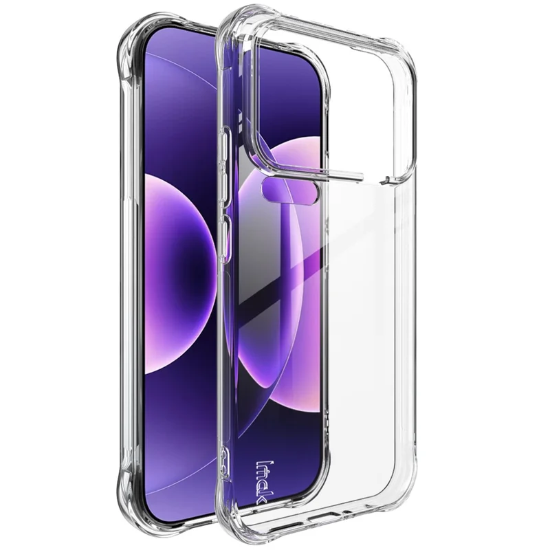 IMAK For Xiaomi 17 Pro Max Case TPU Phone Cover Airbag Shockproof Protection - Transparent