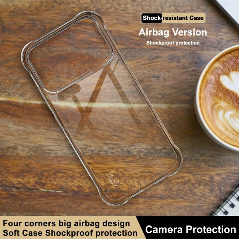 IMAK For Xiaomi 17 Pro Max Case TPU Phone Cover Airbag Shockproof Protection - Transparent