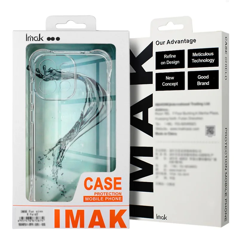 IMAK For Xiaomi 17 Pro Max Case TPU Phone Cover Airbag Shockproof Protection - Transparent