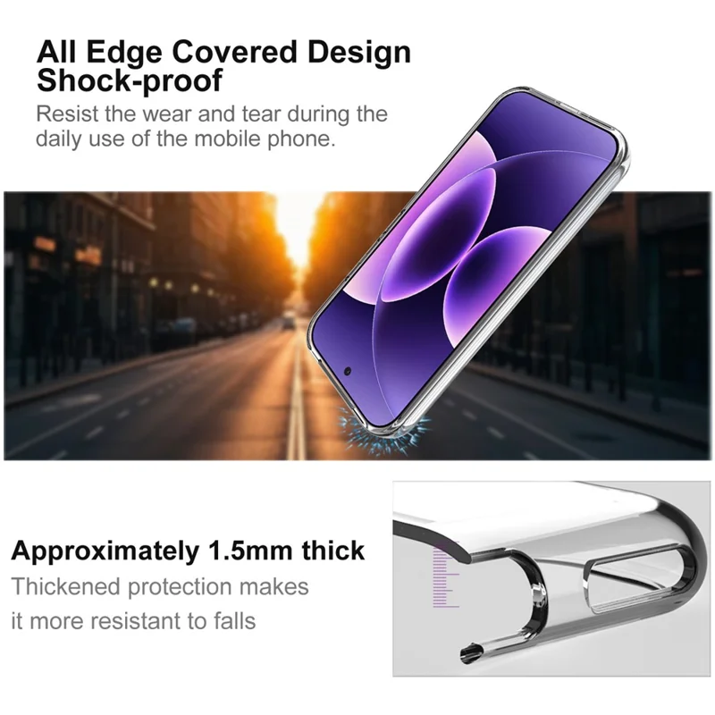 IMAK UX-10 Series For Xiaomi 17 Pro Max Clear Phone Case Soft TPU Mobile Back Cover