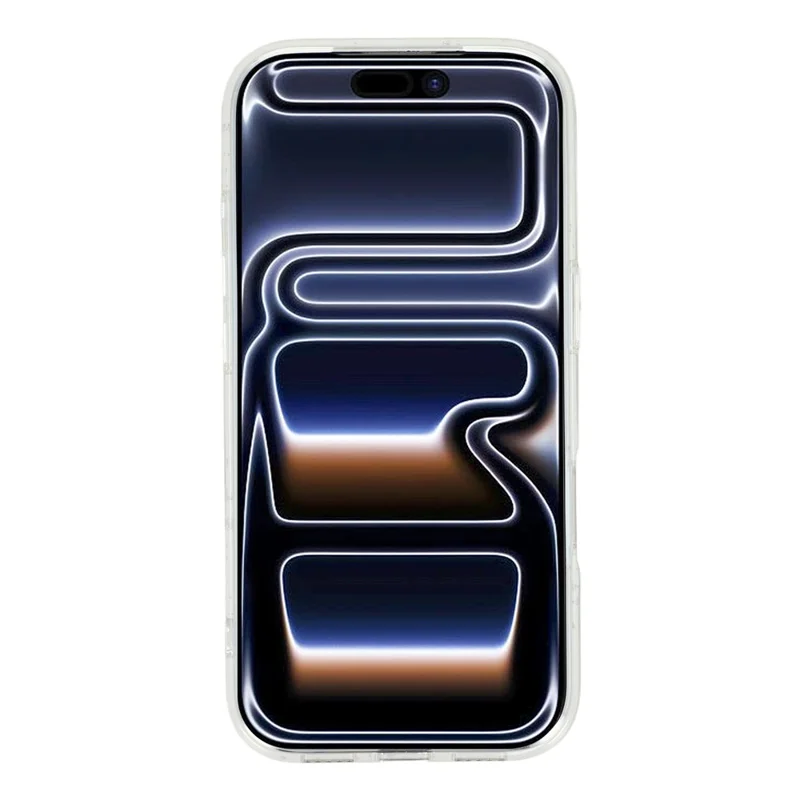 For iPhone 17 Pro Max Case Shimmering Starry Stripe Pattern TPU + PC Phone Cover Compatible with MagSafe - Blue