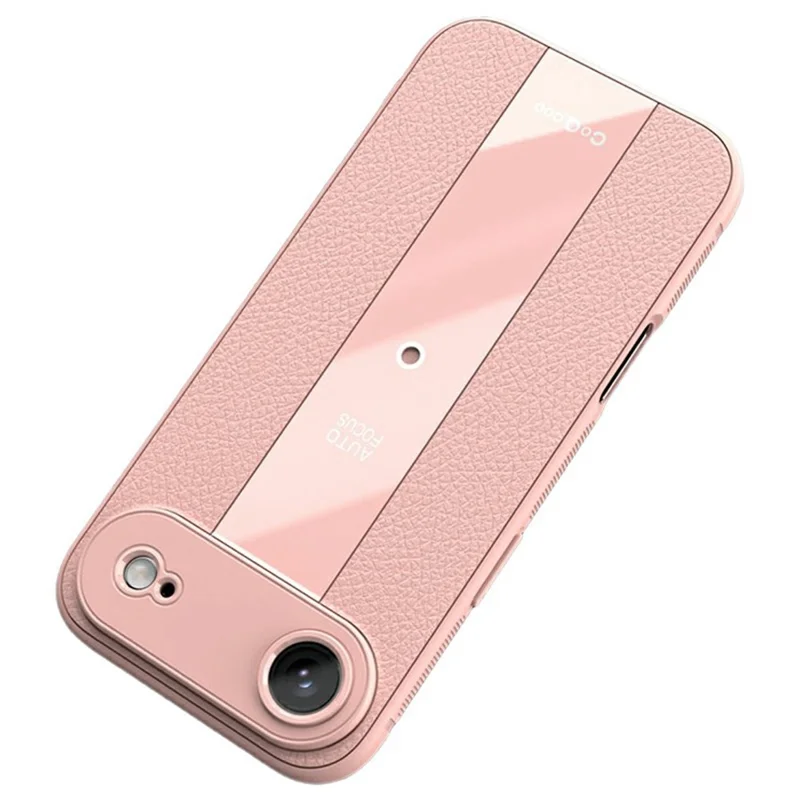 Q.COO For iPhone Air Case Shockproof PU + TPU + Acrylic Phone Cover - Pink