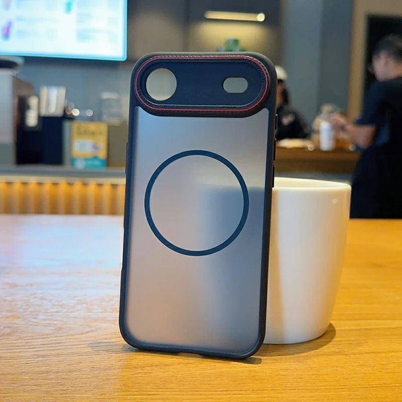 Étui Air pour iPhone Compatible avec MagSafe Coque de téléphone arrière mate en TPU + PC