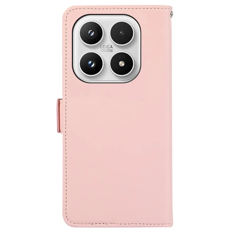 ABEEL voor Xiaomi 17 hoesje Lederen telefoonhoes met RFID-blokkering portemonnee - Roze