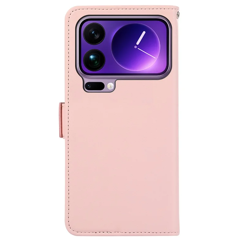 ABEEL för Xiaomi 17 Pro Max låda Läder mobilhölse med RFID-blockerande plånbok - Rosa
