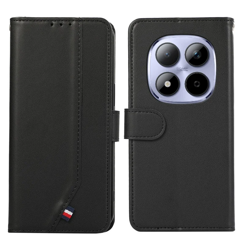 For Xiaomi Redmi Note 15 Pro 5G (Global) Case RFID Blocking Flip Leather Phone Cover - Black