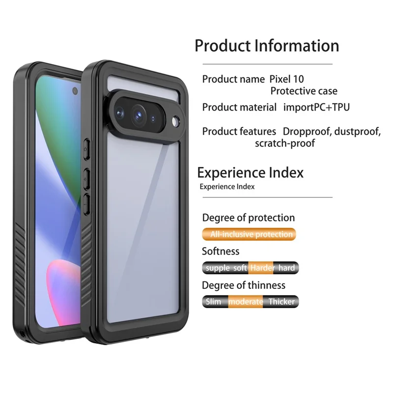 REDPEPPER FS Series For Google Pixel 10 Waterproof Case IP68 Shockproof Phone Cover