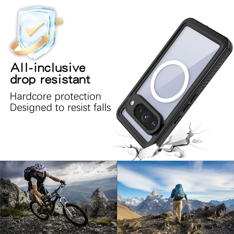 REDPEPPER FS-serie voor Google Pixel 10 waterdichte hoes compatibel met MagSafe PC TPU PET transparante telefoonhoes