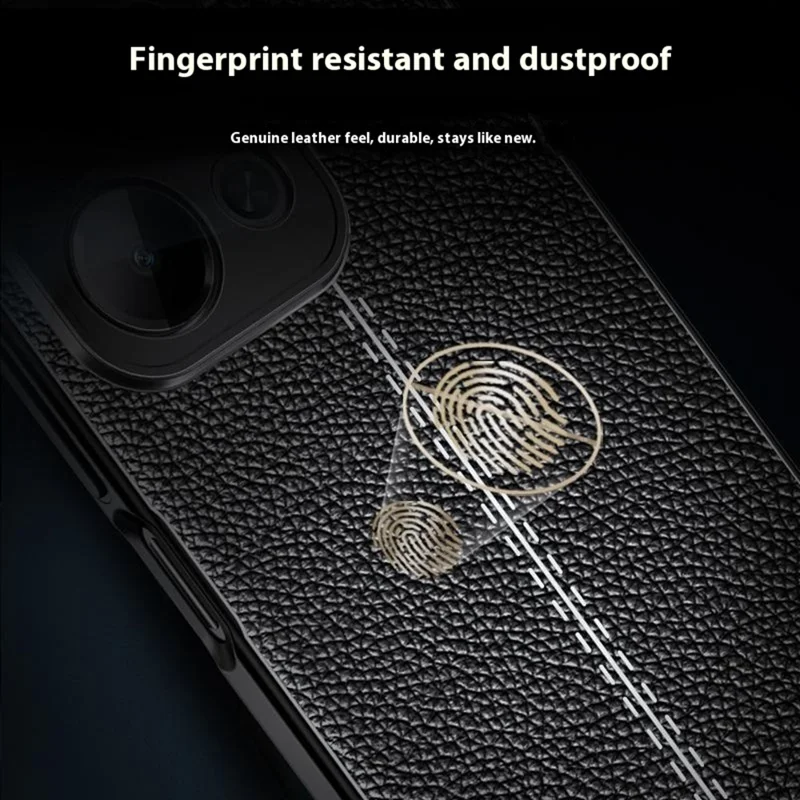 TPU Case For Xiaomi Redmi 15C 5G (EU) (173mm)  /  4G (EU) (173mm)  /  Poco C85 4G (173mm) Litchi Texture Flexible Phone Cover, Black