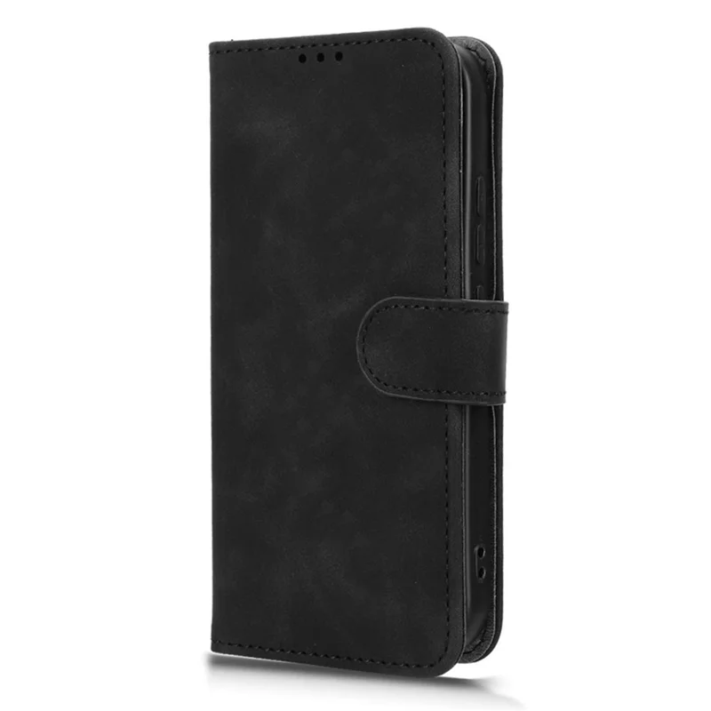 For Xiaomi 17 Leather Case Skin Feel Anti Drop Wallet Flip Phone Cover - Black