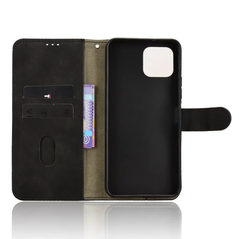 For T-Mobile Revvl 8 Pro  /  T Phone 3 Pro Leather Case Skin Feel Anti Drop Wallet Flip Phone Cover - Black