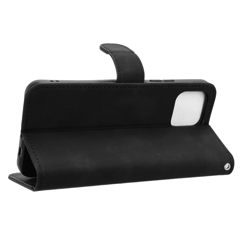 For T-Mobile Revvl 8 Pro  /  T Phone 3 Pro Leather Case Skin Feel Anti Drop Wallet Flip Phone Cover - Black