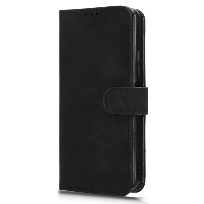 For T-Mobile Revvl 8 Pro  /  T Phone 3 Pro Leather Case Skin Feel Anti Drop Wallet Flip Phone Cover - Black